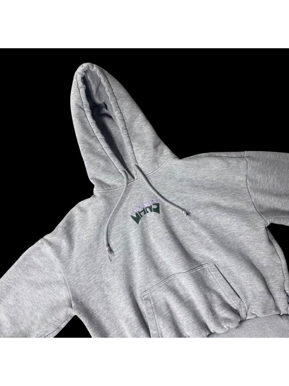Vans World Peace Retro Pullover Hoodie Small Gray Yin Yang Peace Doves Roses